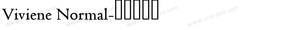 Viviene Normal字体转换